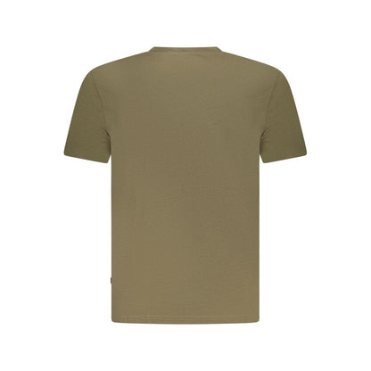 Green Cotton Men T-Shirt