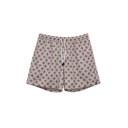 Pink Polyester Swim Short