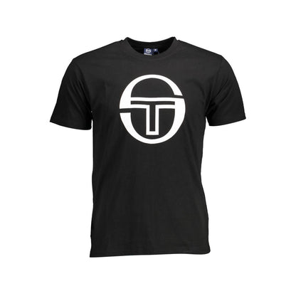 Black Cotton Men T-Shirt