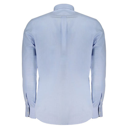 Light Blue Cotton Men Shirt
