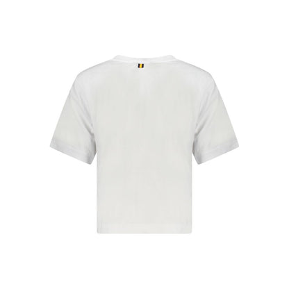White Cotton Women T-Shirt