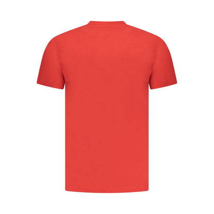 Red Cotton Men T-Shirt