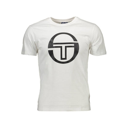 White Cotton Men T-Shirt