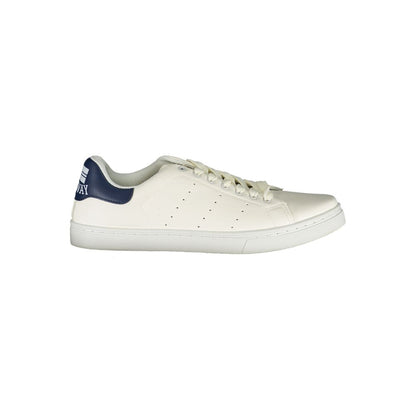 White Polyurethane Men's Sneaker