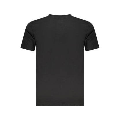 Black Cotton Men T-Shirt