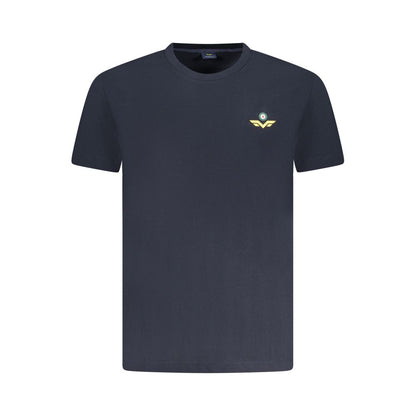 Blue Cotton Men T-Shirt