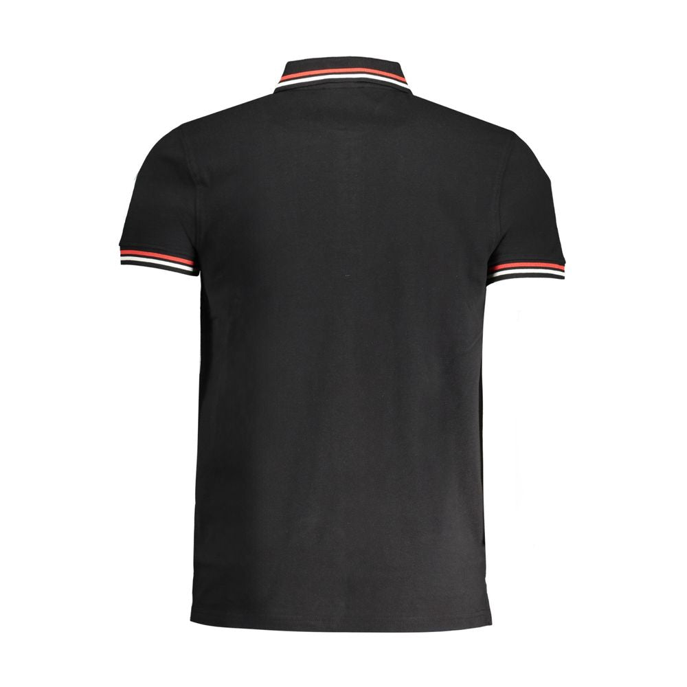 Black Cotton Men's Polo Shirt