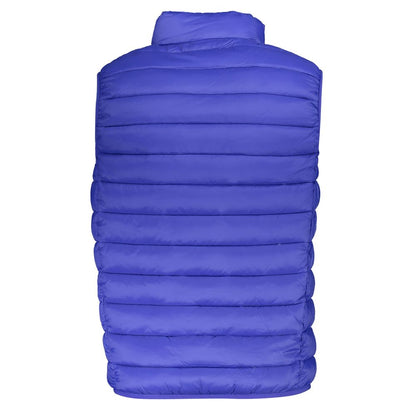 Blue Polyamide Men Jacket