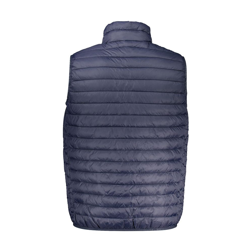Blue Polyamide Men Jacket
