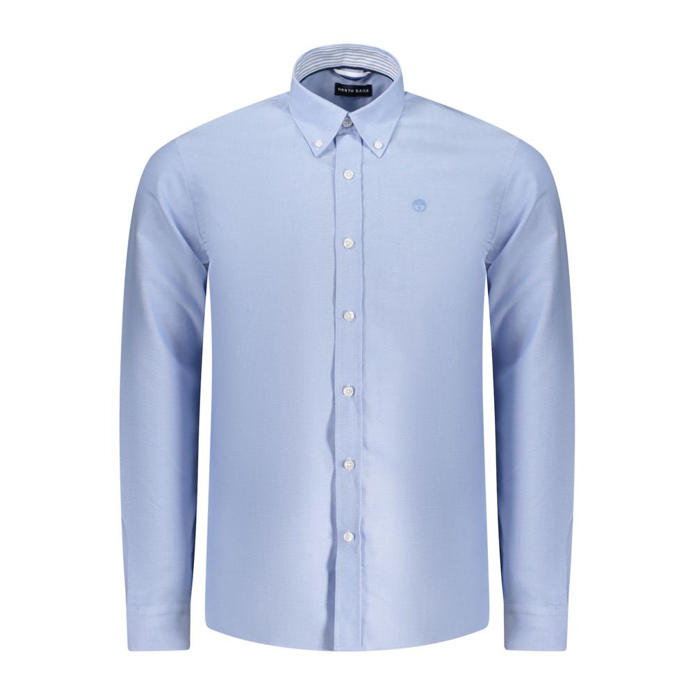 Light Blue Cotton Men Shirt