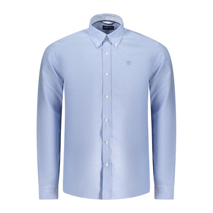 Light Blue Cotton Men Shirt