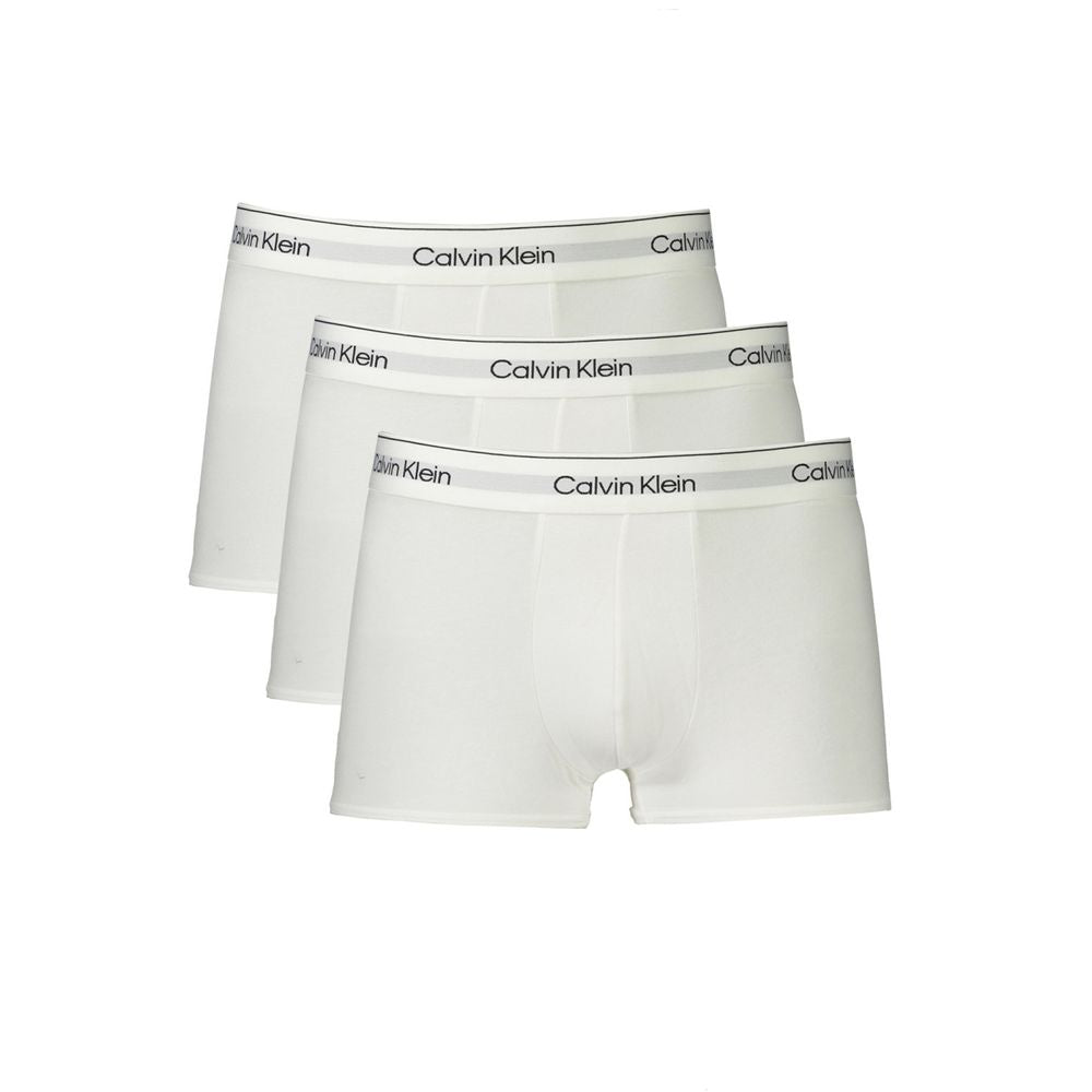 White Cotton Men Boxer