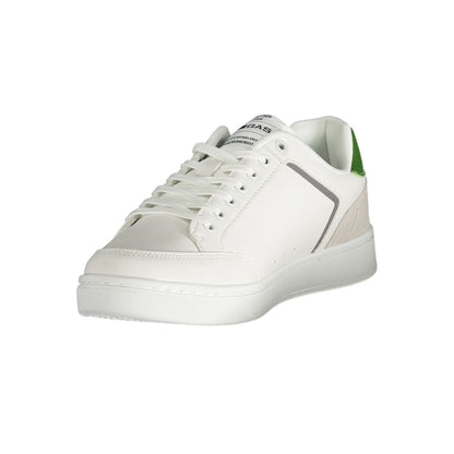 White Polyester Men Sneaker