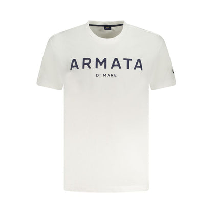 White Cotton Men T-Shirt