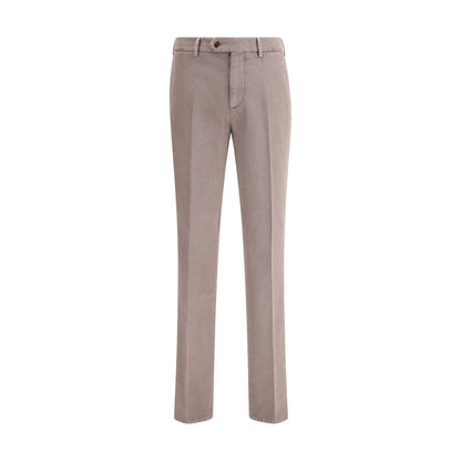 Gray Cotton Casual Pants