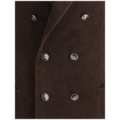 Brown Cotton Jackets And Coat