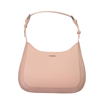 Pink Polyester Handbag