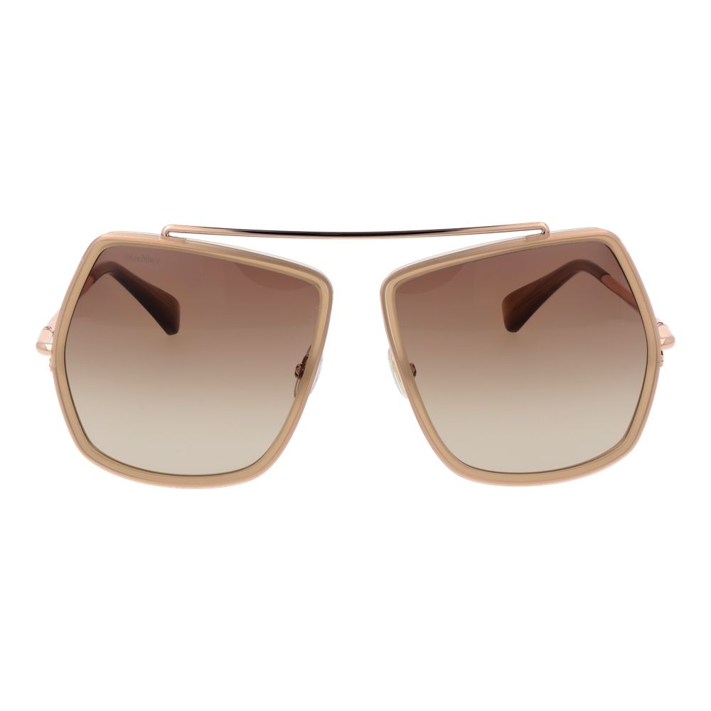 Beige Metal Sunglasses