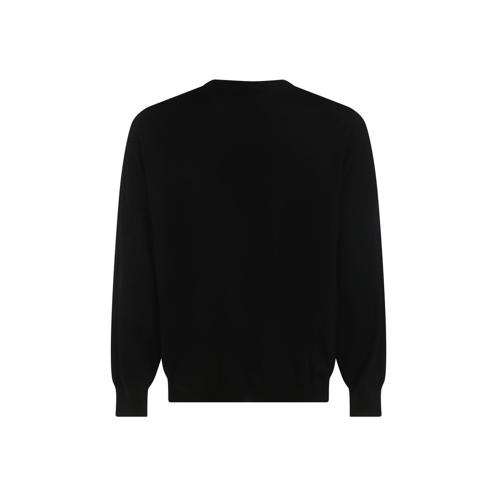 Black Fleece Wool Sweatshirt