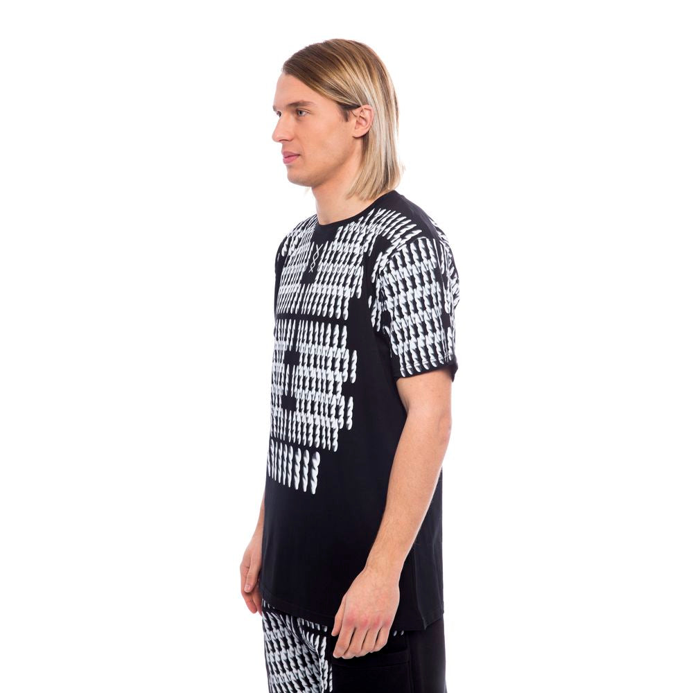 Black Cotton Men T-Shirt