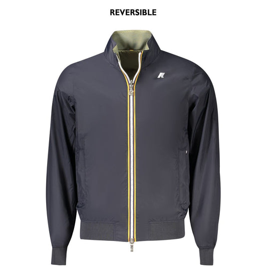 Blue Nylon Men Jacket