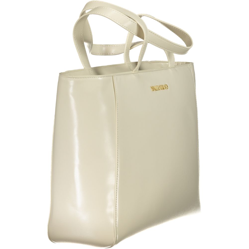 Beige Polyethylene Handbag