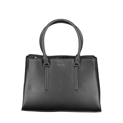 Black Polyester Handbag