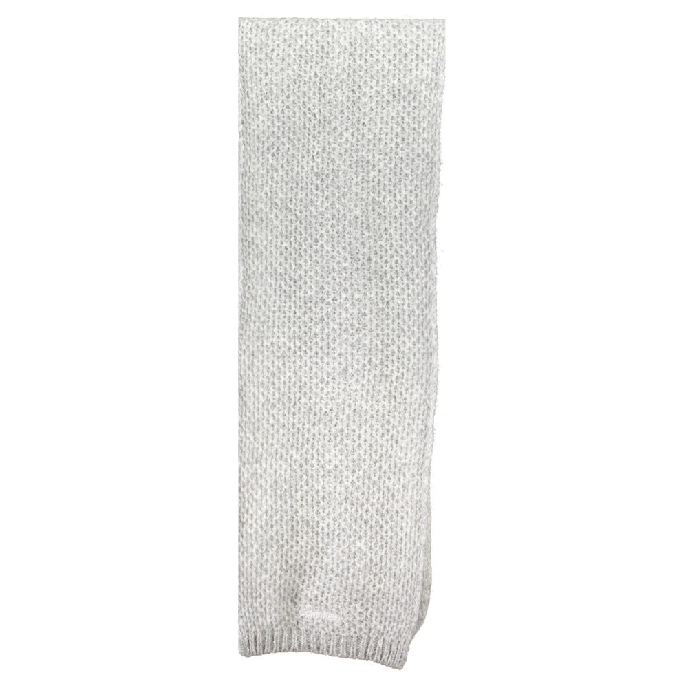 Gray Alpaca Wool Scarf