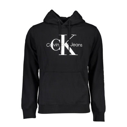 Black Cotton Men Sweater