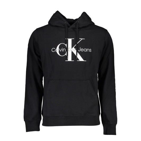 Black Cotton Men Sweater