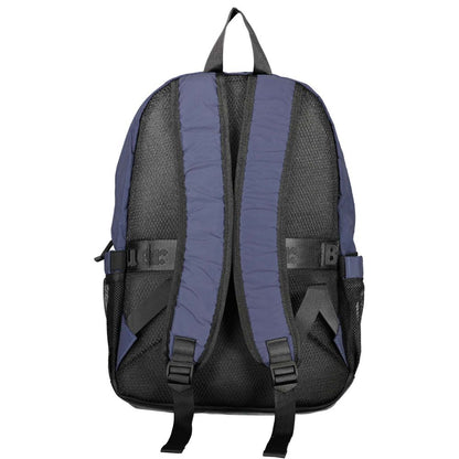 Blue Polyester Backpack