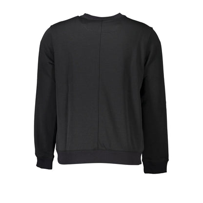Black Polyester Men Sweater