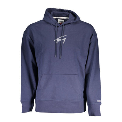 Blue Cotton Men Sweater