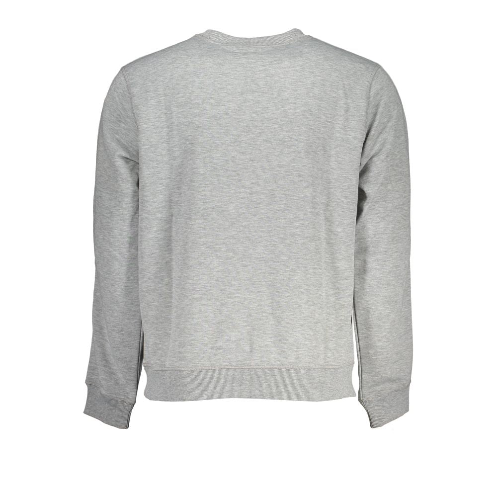 Gray Polyester Men Sweater