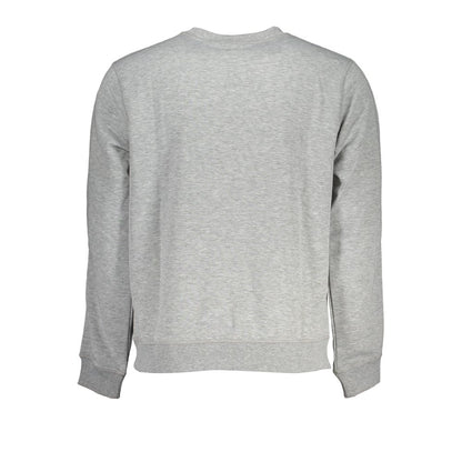 Gray Polyester Men Sweater