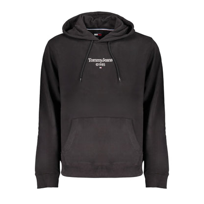 Black Cotton Men Sweater