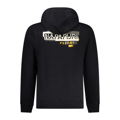 Black Cotton Men Sweater