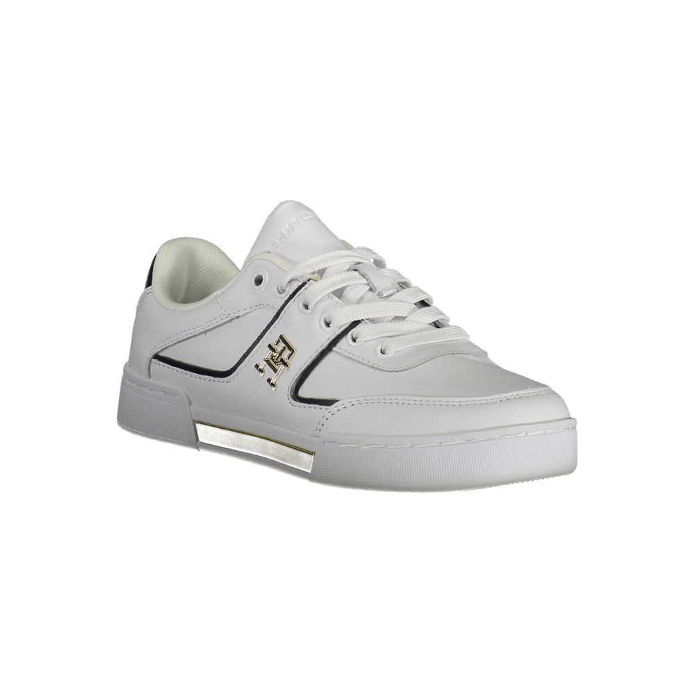 White Polyester Sneaker