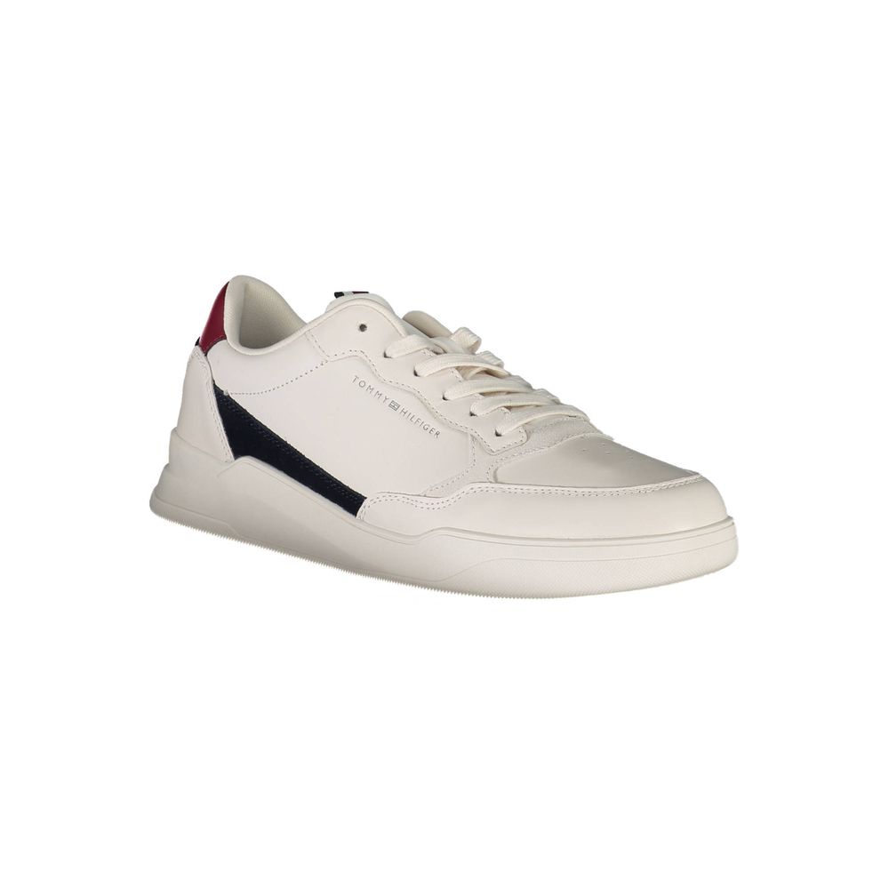 White Polyester Sneaker