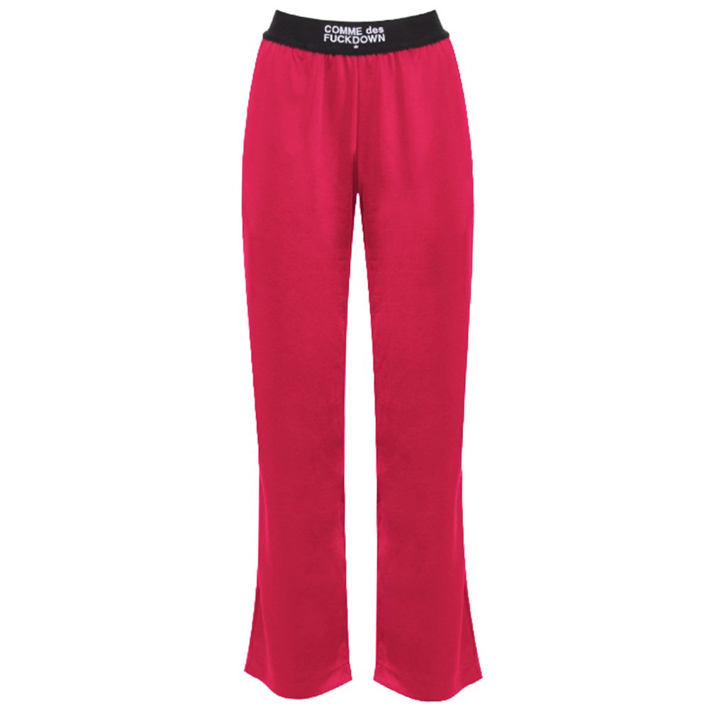 Fuchsia Polyester Women's Pant