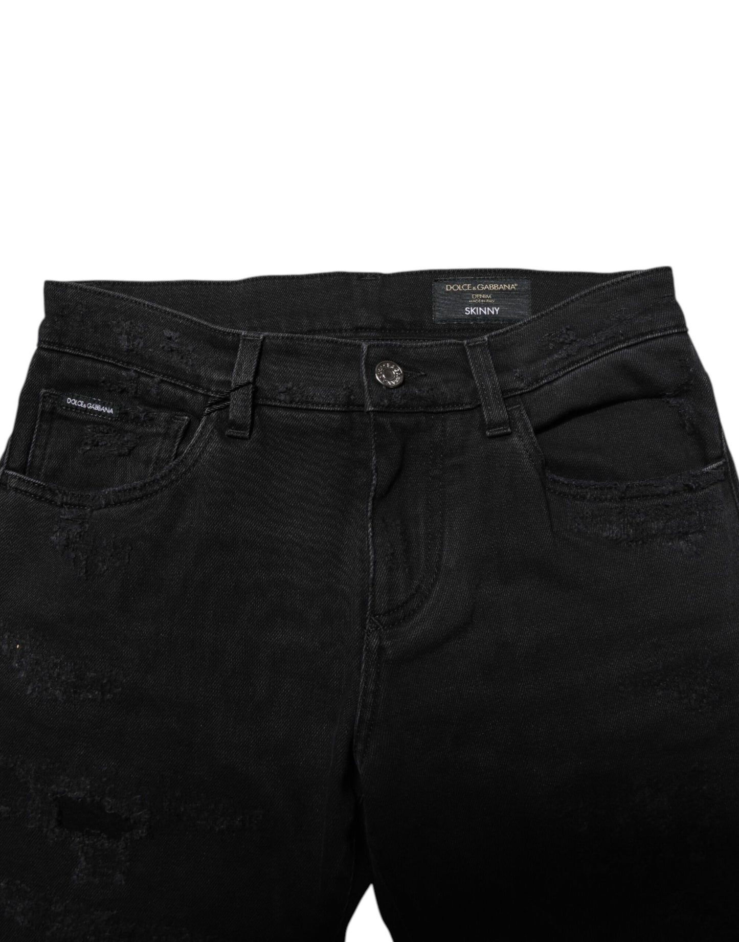 Black Cotton Skinny Men Denim Jeans