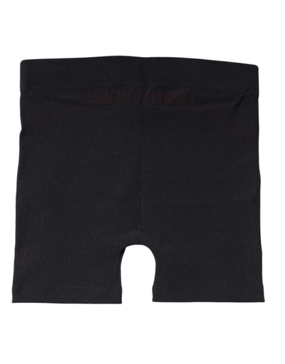 Black Nylon Stretch Boxer Shorts Underwear