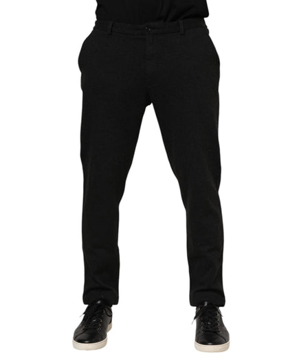 Dark Gray Viscose Dress Men Pants