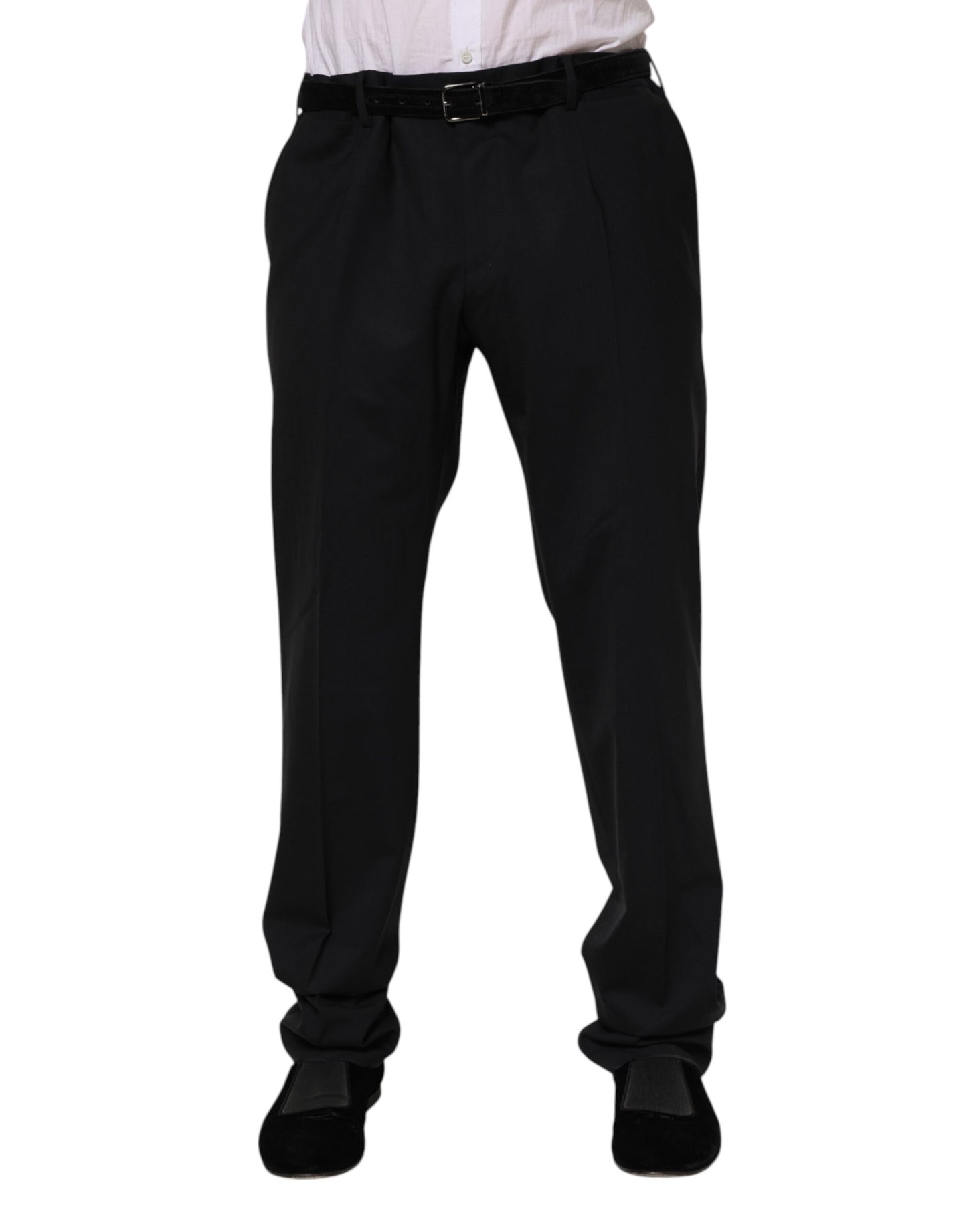 Black Wool Formal Dress Pants