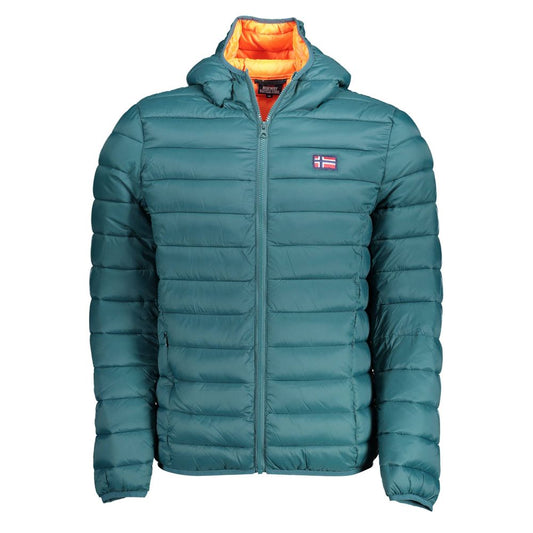Green Polyamide Men Jacket