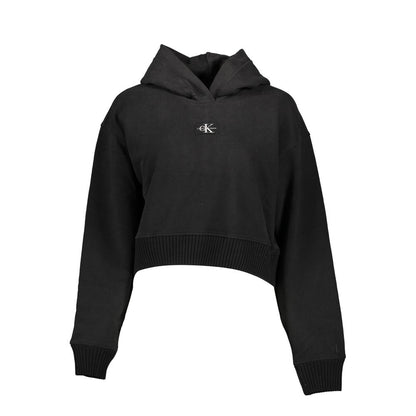 Black Cotton Women Sweater