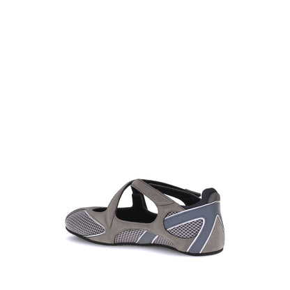 Gray Polyethylene Ballet Flats