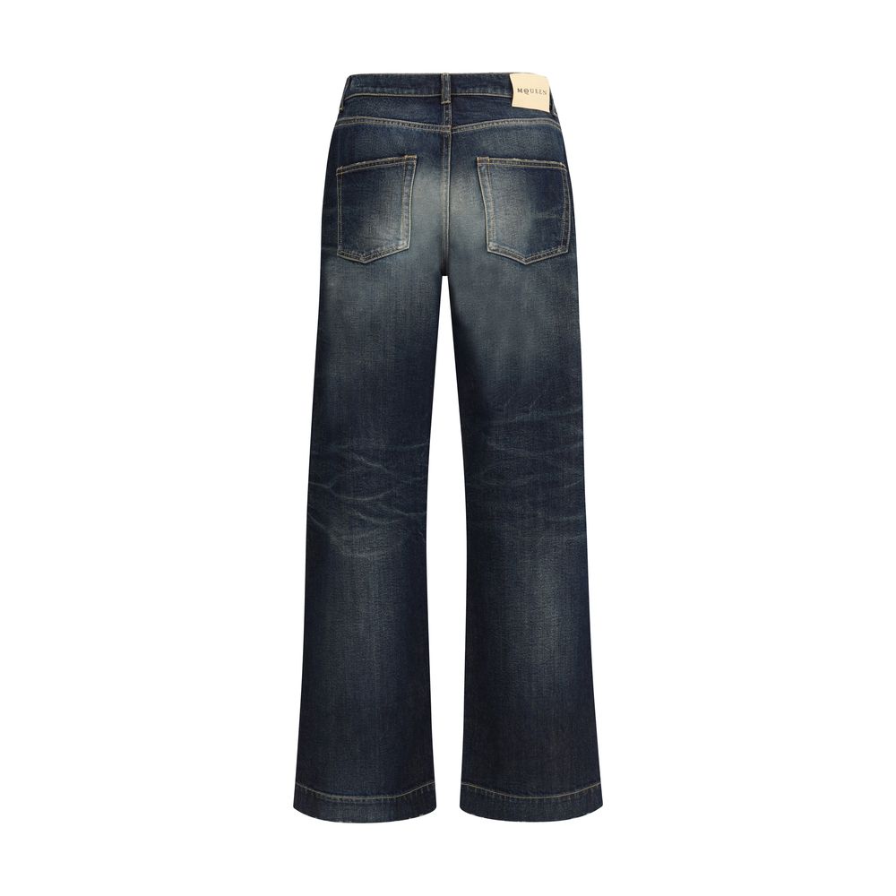 Blue Cotton Jeans Denim