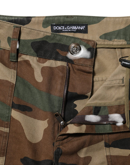 Multicolor Camouflage Cargo Pants