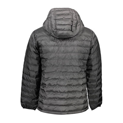 Black Polyester Men's Jacket